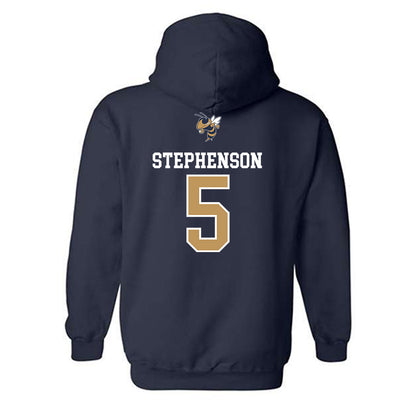 Georgia Tech - NCAA Baseball : Dominic Stephenson - Sports Shersey Hooded Sweatshirt-1