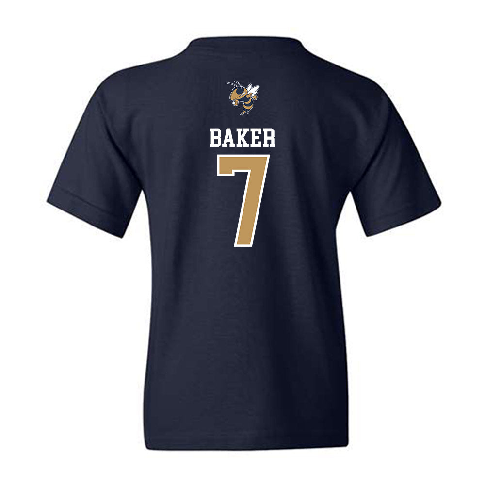 Georgia Tech - NCAA Baseball : Will Baker - Sports Shersey Youth T-Shirt-1