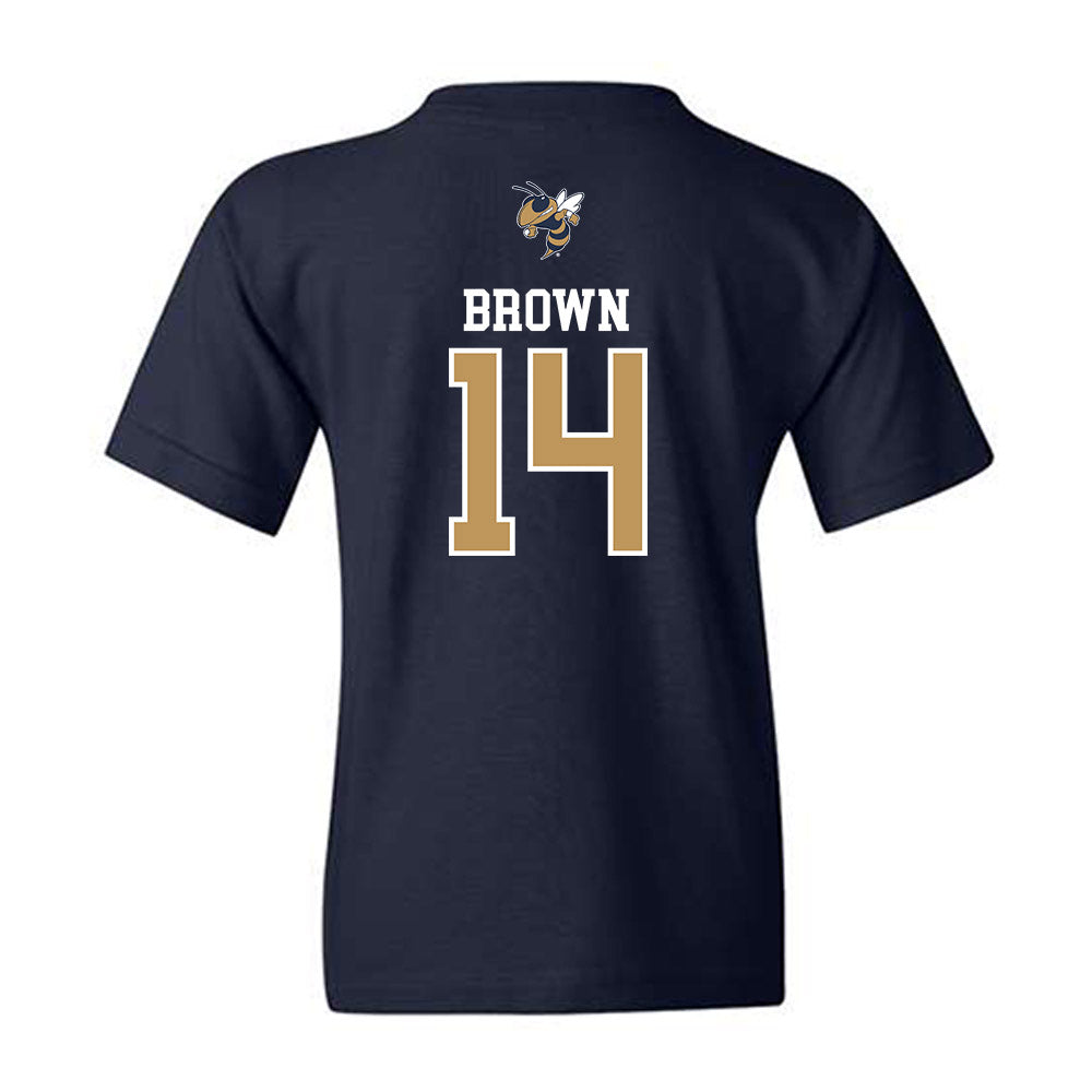 Georgia Tech - NCAA Baseball : Cade Brown - Sports Shersey Youth T-Shirt-1