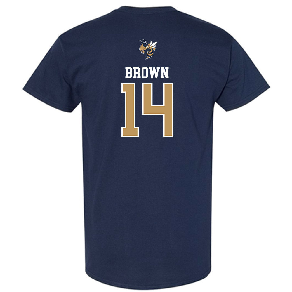 Georgia Tech - NCAA Baseball : Cade Brown - Sports Shersey T-Shirt-1