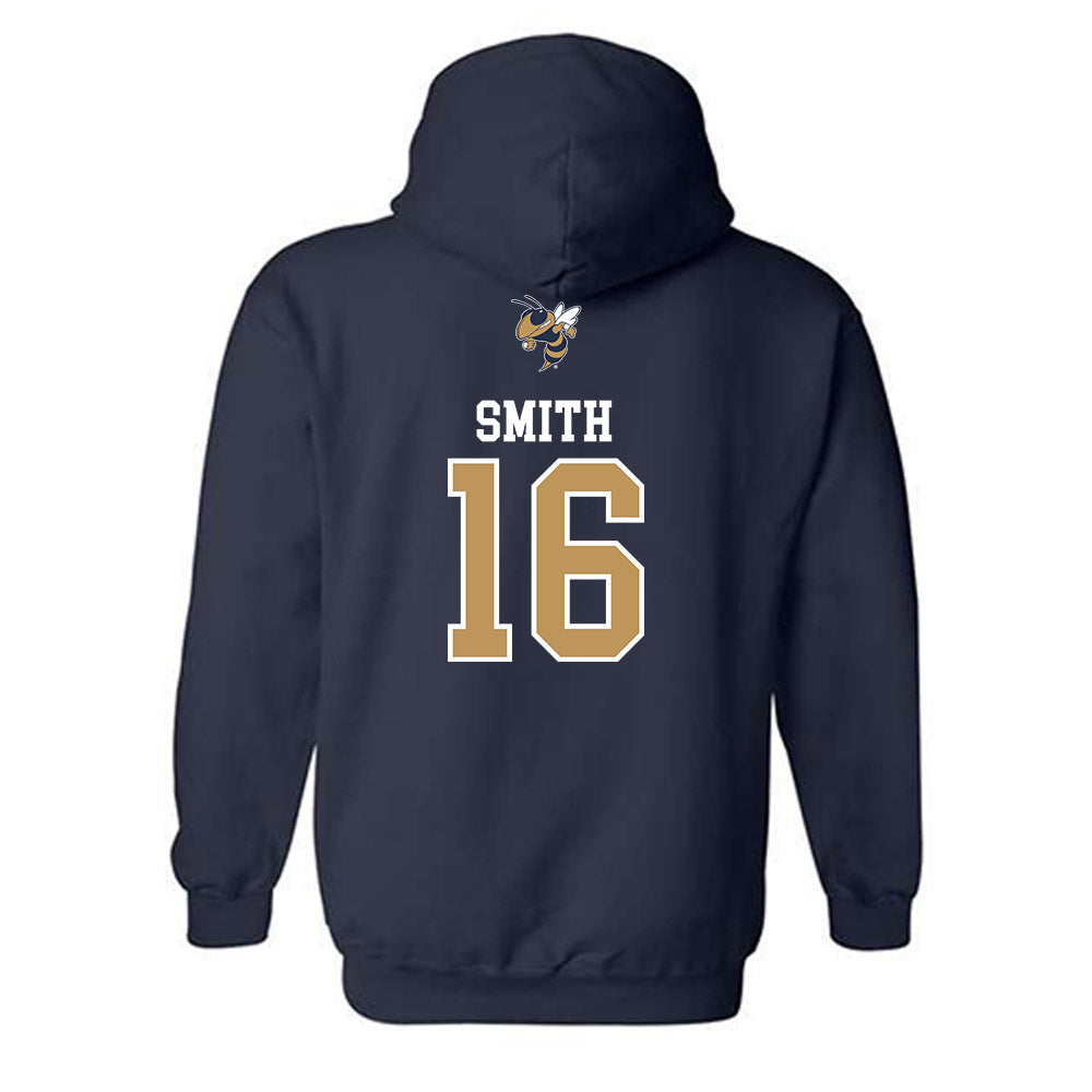 Georgia Tech - NCAA Softball : Charlotte Smith - Sports Shersey Hooded Sweatshirt-1