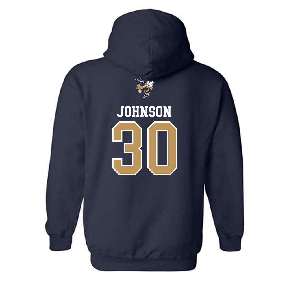 Georgia Tech - NCAA Softball : Madalyn Johnson - Sports Shersey Hooded Sweatshirt-1