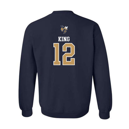 Georgia Tech - NCAA Softball : Gracie King - Sports Shersey Crewneck Sweatshirt-1