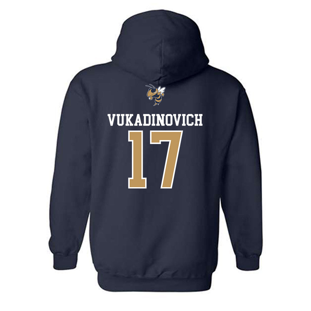Georgia Tech - NCAA Softball : Paige Vukadinovich - Sports Shersey Hooded Sweatshirt-1