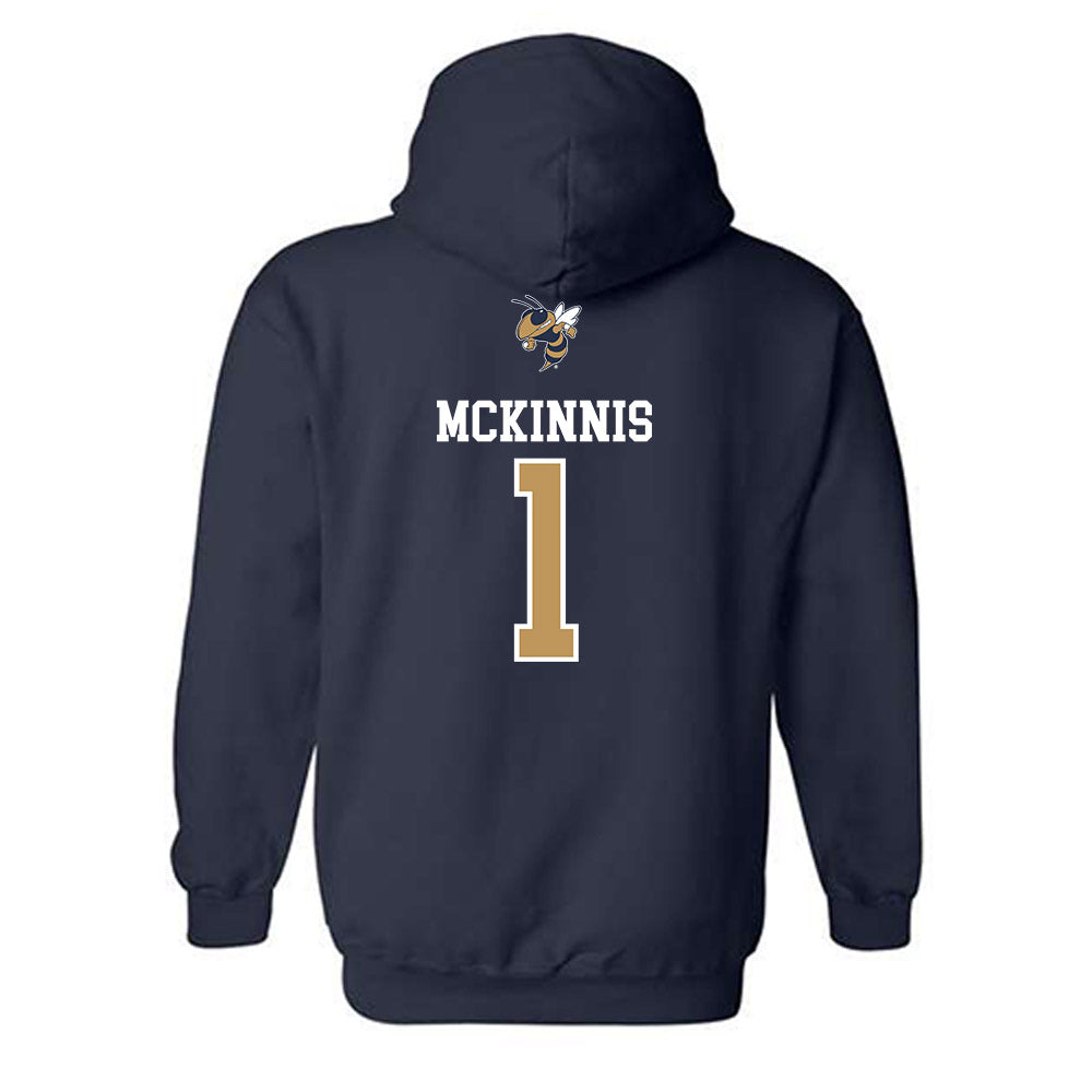 Georgia Tech - NCAA Softball : Abby McKinnis - Sports Shersey Hooded Sweatshirt-1
