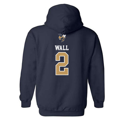 Georgia Tech - NCAA Softball : Raegan Wall - Sports Shersey Hooded Sweatshirt-1