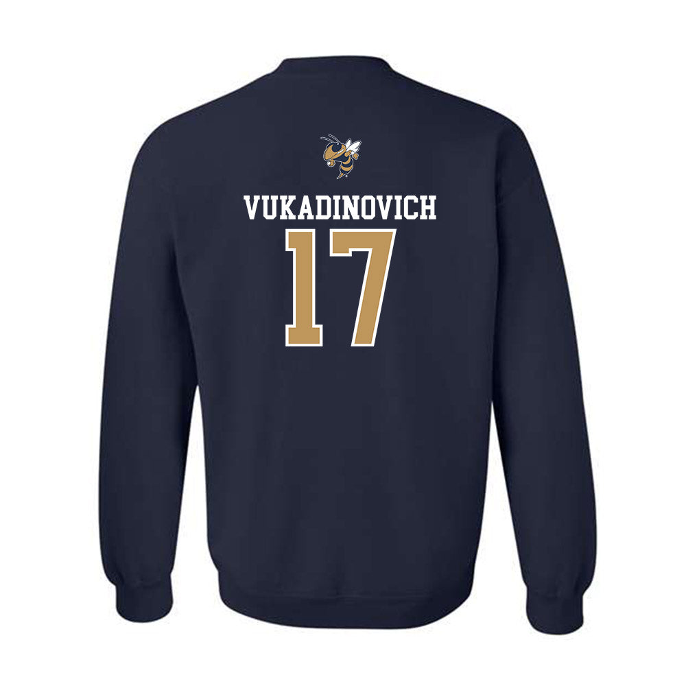 Georgia Tech - NCAA Softball : Paige Vukadinovich - Sports Shersey Crewneck Sweatshirt-1