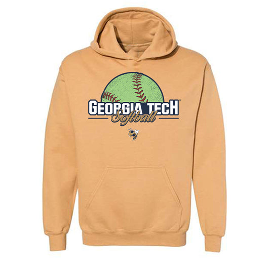 Georgia Tech - NCAA Softball : Addison Leschber - Sports Shersey Hooded Sweatshirt-0