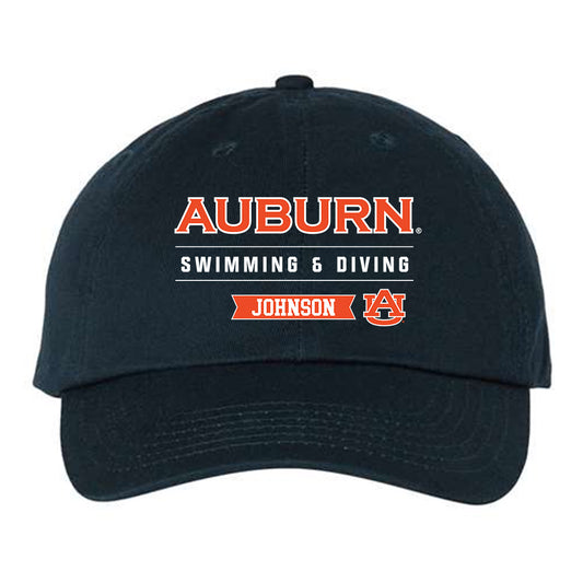 Auburn - NCAA Men's Swimming & Diving : Bradford Johnson - Dad Hat-0