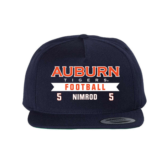 Auburn - NCAA Football : Chas Nimrod - Snapback Hat-0