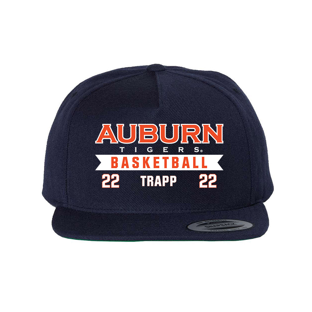 Auburn - NCAA Men's Basketball : Reed Trapp - Snapback Hat-0
