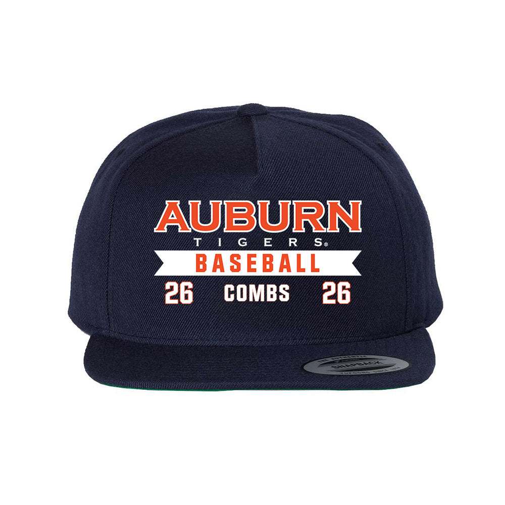 Auburn - NCAA Baseball : Caiden Combs - Snapback Hat-0