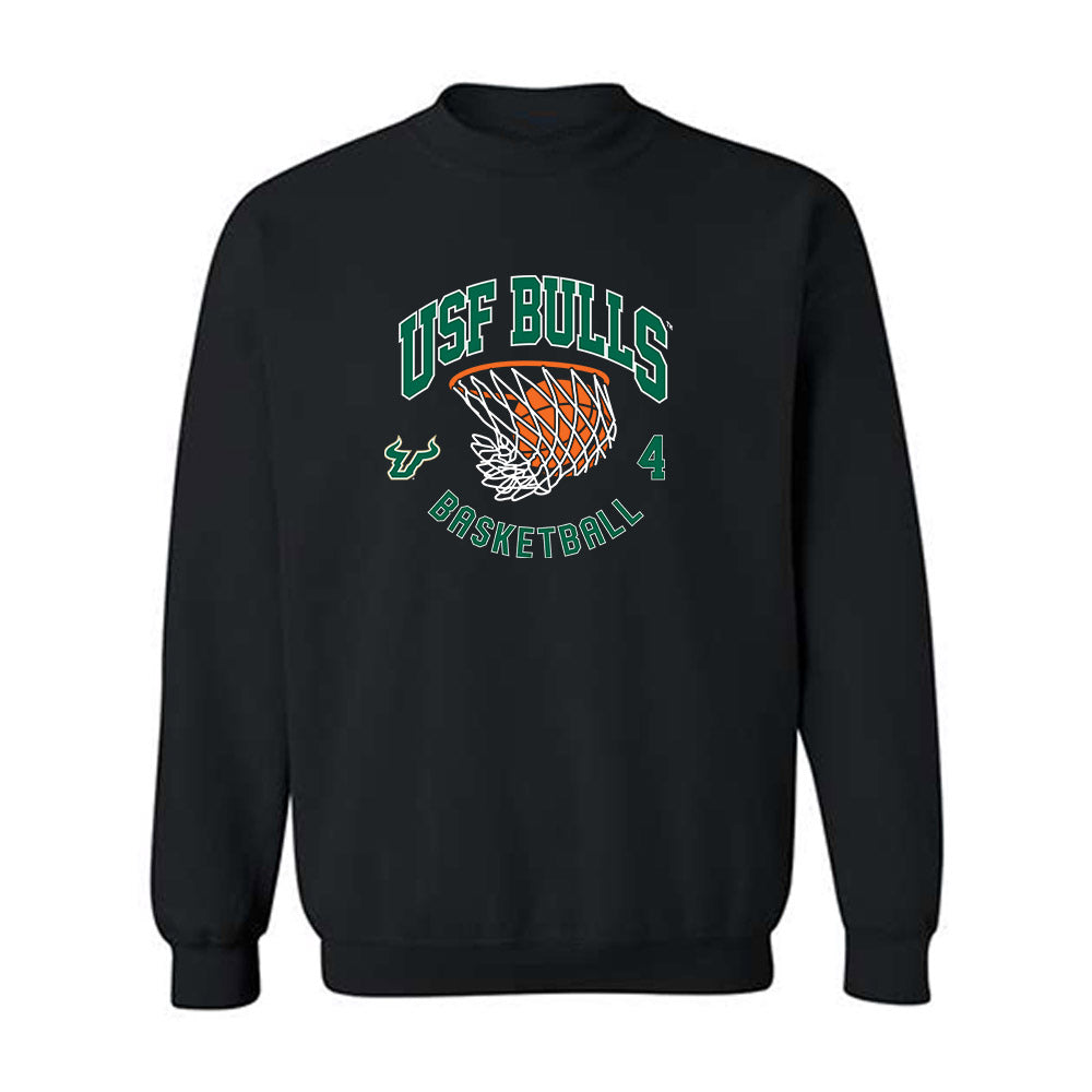 USF - NCAA Men's Basketball : Devin Haid - Classic Shersey Crewneck Sweatshirt-0