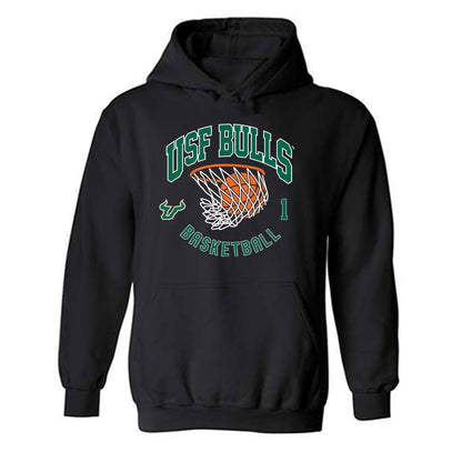 USF - NCAA Men's Basketball : DeAnte Green - Classic Shersey Hooded Sweatshirt-0