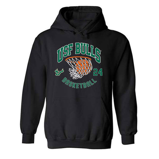 USF - NCAA Women's Basketball : Kendall Puryear - Classic Shersey Hooded Sweatshirt-0