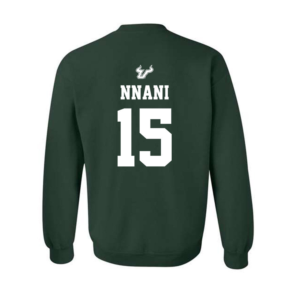USF - NCAA Men's Basketball : Onyx Nnani - Classic Shersey Crewneck Sweatshirt-1