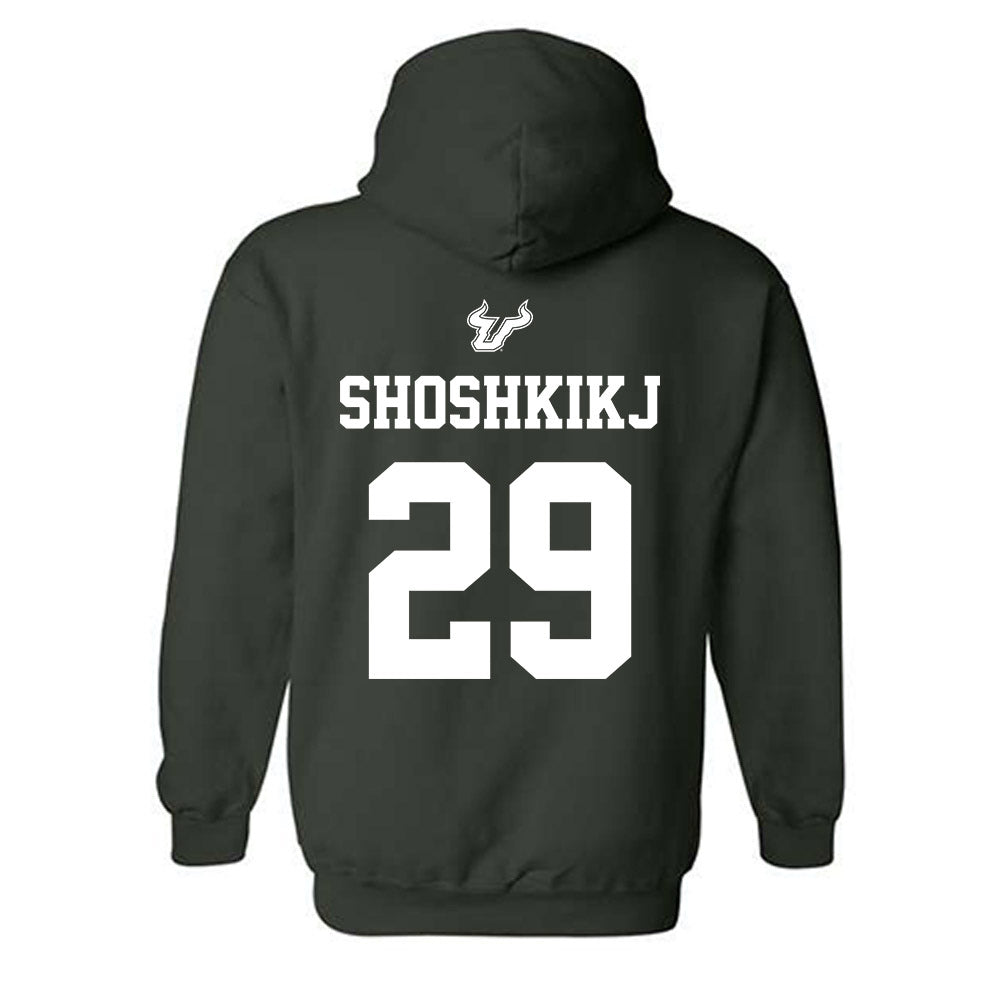 USF - NCAA Men's Basketball : Andrej Shoshkikj - Classic Shersey Hooded Sweatshirt-1