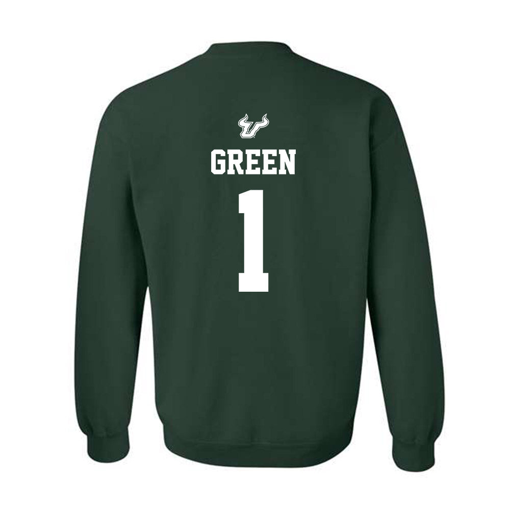 USF - NCAA Men's Basketball : DeAnte Green - Classic Shersey Crewneck Sweatshirt-1