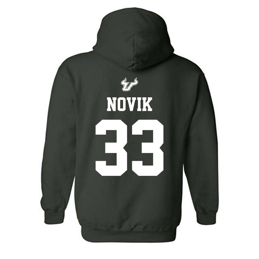USF - NCAA Women's Basketball : Katsiaryna Novik - Classic Shersey Hooded Sweatshirt-1