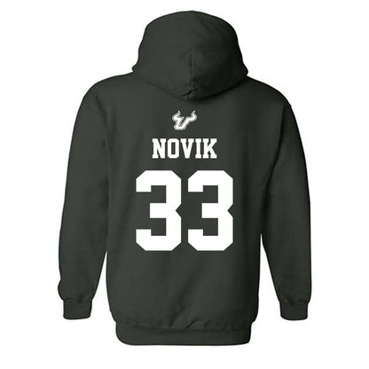USF - NCAA Women's Basketball : Katsiaryna Novik - Classic Shersey Hooded Sweatshirt-1