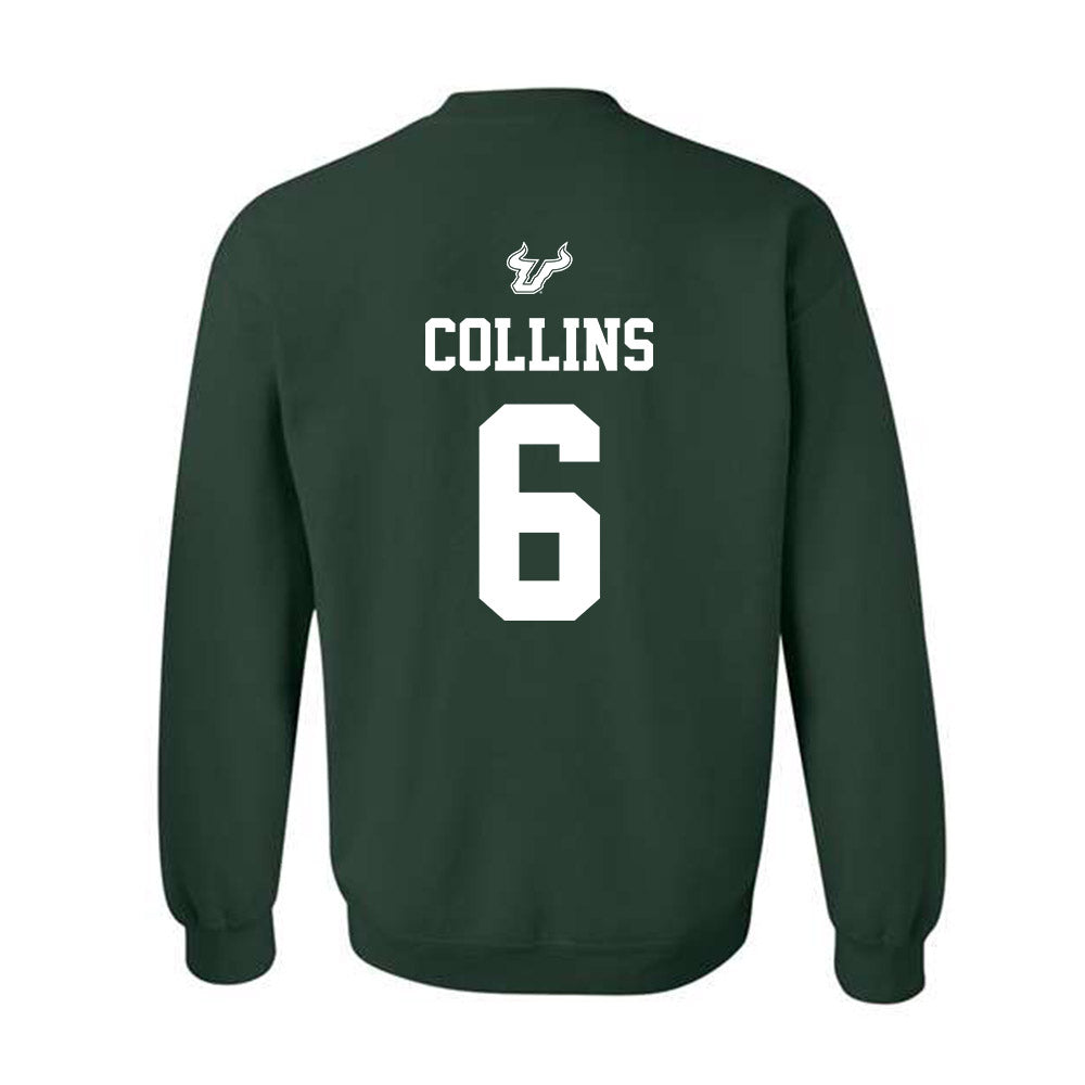 USF - NCAA Men's Basketball : Daimion Collins - Classic Shersey Crewneck Sweatshirt-1