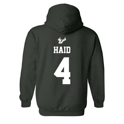 USF - NCAA Men's Basketball : Devin Haid - Classic Shersey Hooded Sweatshirt-1