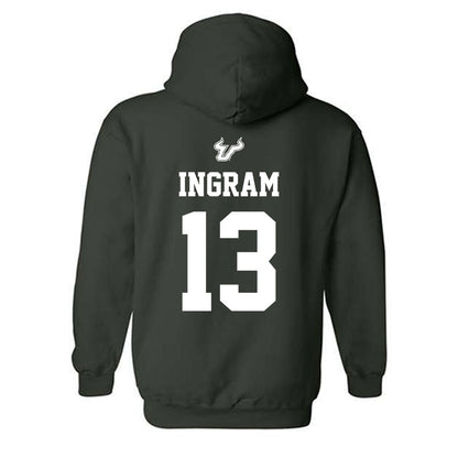 USF - NCAA Women's Basketball : Stefanie Ingram - Classic Shersey Hooded Sweatshirt-1