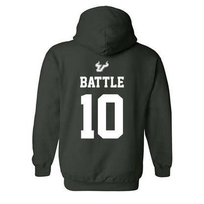 USF - NCAA Women's Basketball : Edyn Battle - Classic Shersey Hooded Sweatshirt-1