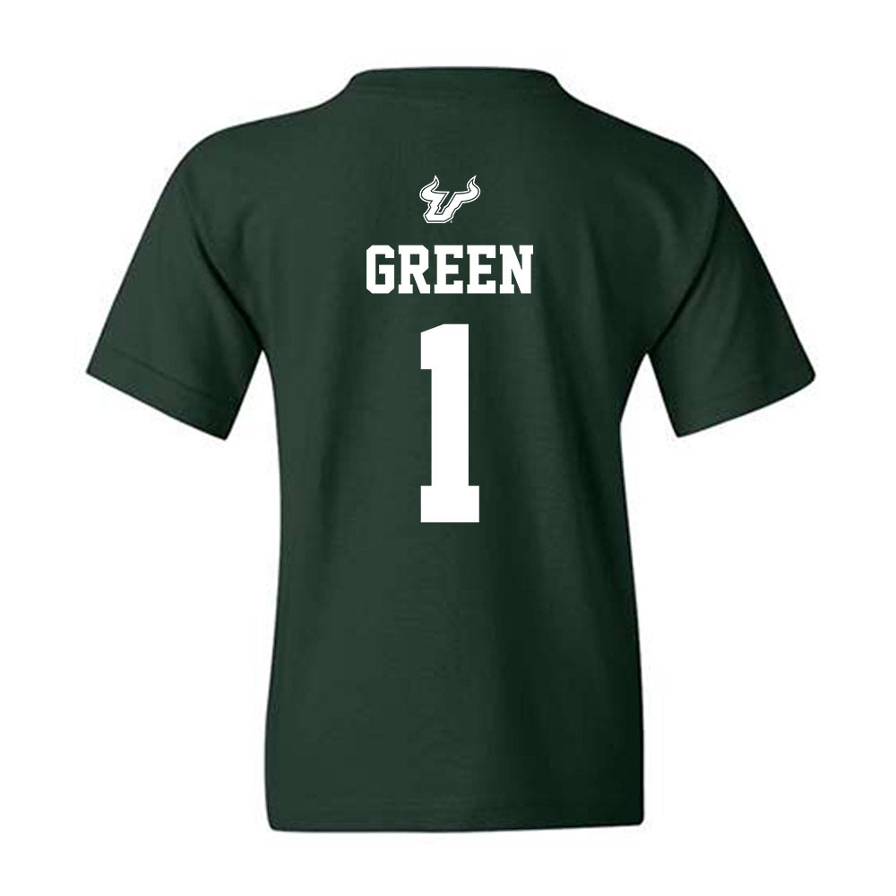 USF - NCAA Men's Basketball : DeAnte Green - Classic Shersey Youth T-Shirt-1