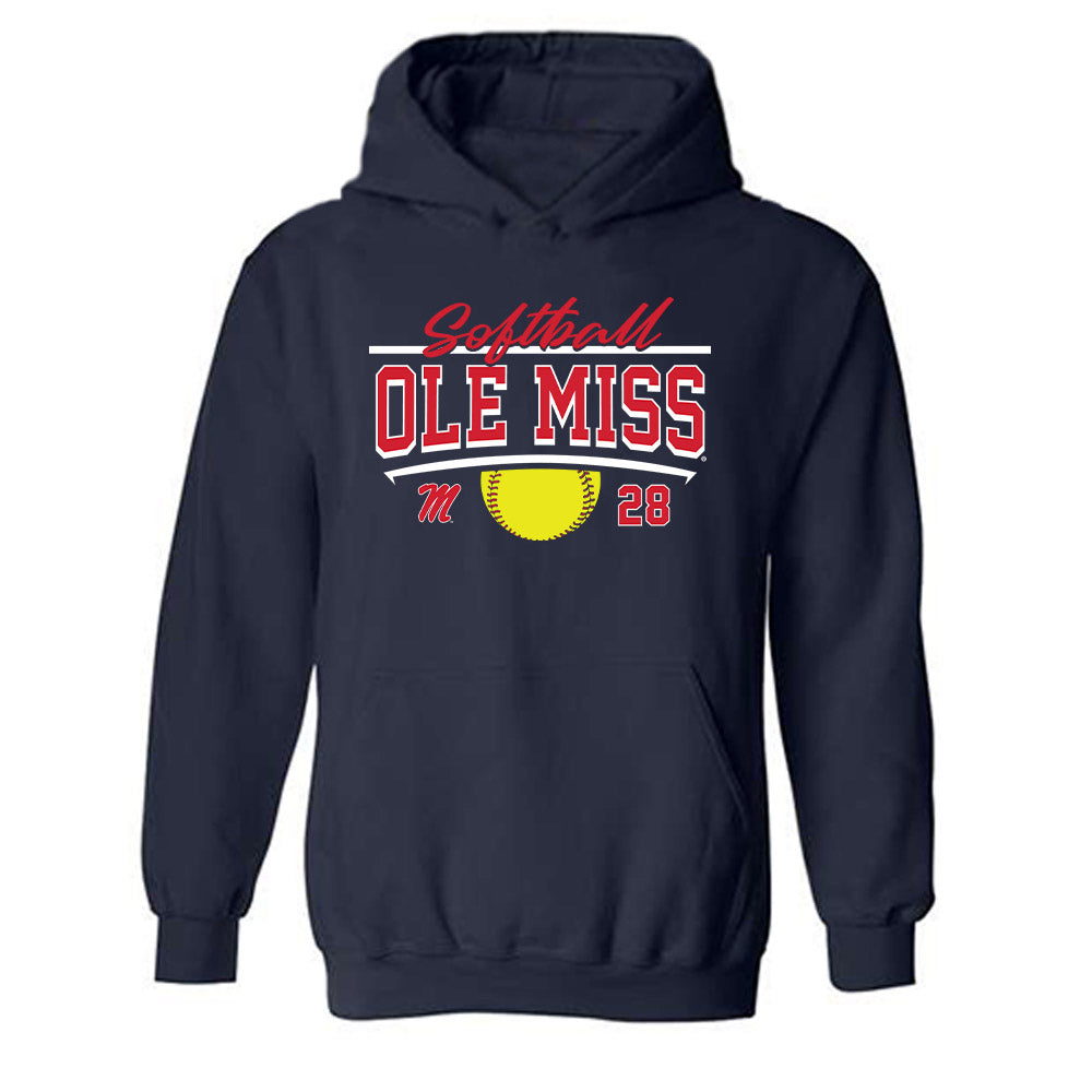 Ole Miss - NCAA Softball : Ryan Starr - Sports Shersey Hooded Sweatshirt