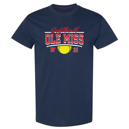 Ole Miss - NCAA Softball : Jada Savage - Sports Shersey T-Shirt-0