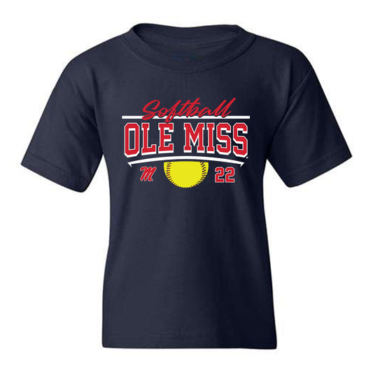 Ole Miss - NCAA Softball : Taylor Malvin -  Youth T-Shirt Sports Shersey