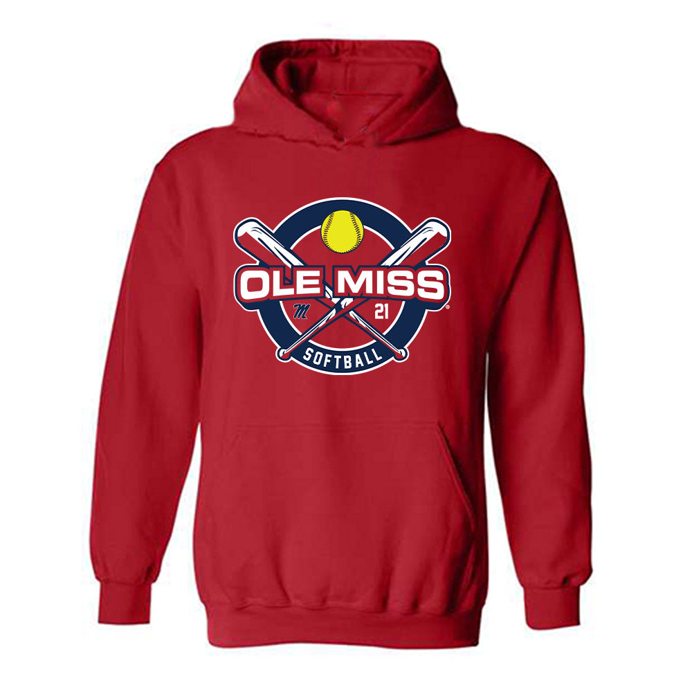Ole Miss - NCAA Softball : Grace Thompson -  Hooded Sweatshirt Sports Shersey