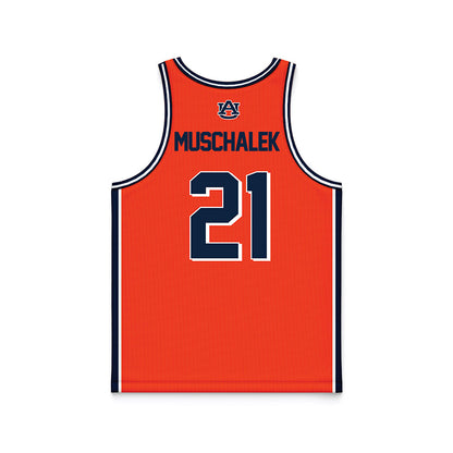 Auburn - NCAA Men's Basketball : Blake Muschalek - Orange Basketball Jersey