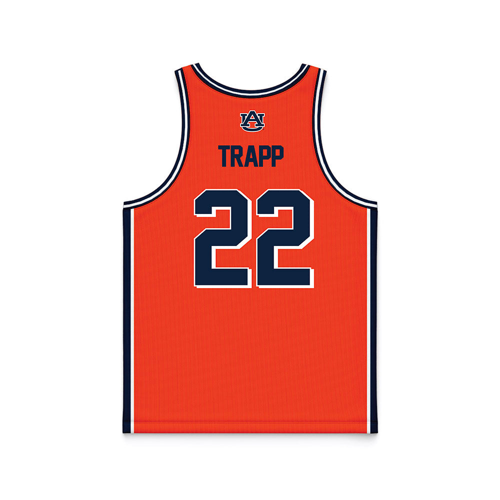 Auburn - NCAA Men's Basketball : Reed Trapp - Orange Basketball Jersey