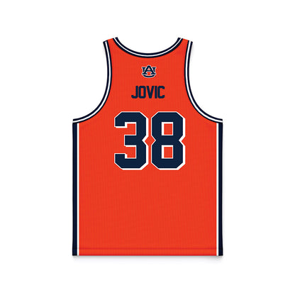 Auburn - NCAA Men's Basketball : Filip Jovic - Orange Basketball Jersey-1