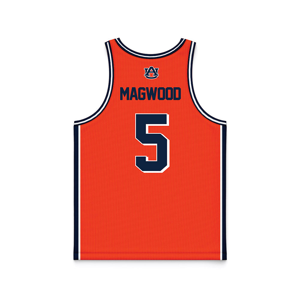 Auburn - NCAA Men's Basketball : Kaden Magwood - Orange Basketball Jersey-1