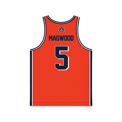 Auburn - NCAA Men's Basketball : Kaden Magwood - Orange Basketball Jersey-1