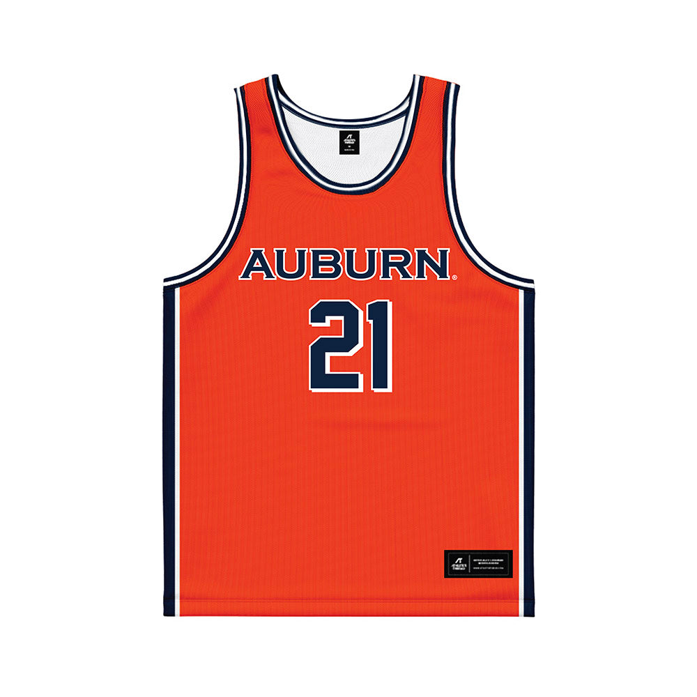 Auburn - NCAA Men's Basketball : Blake Muschalek - Orange Basketball Jersey