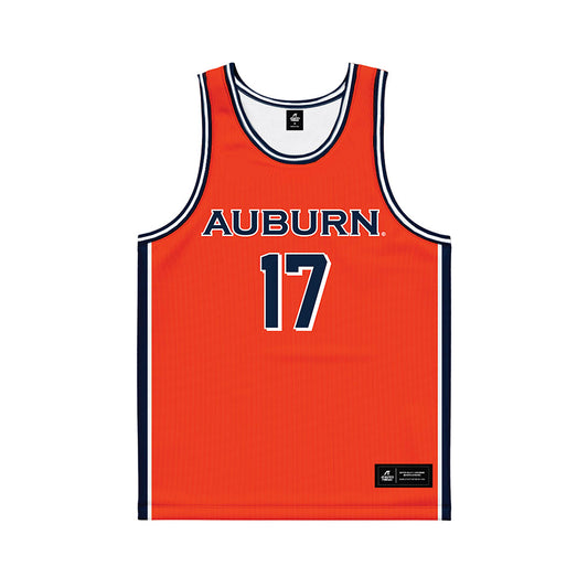 Auburn - NCAA Men's Basketball : Mantas Rubstavicius - Orange Basketball Jersey-0