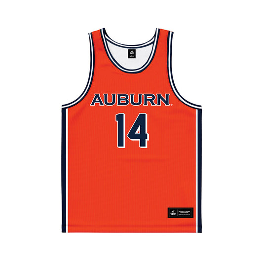 Auburn - NCAA Men's Basketball : Macdonald Opurum - Orange Basketball Jersey-0