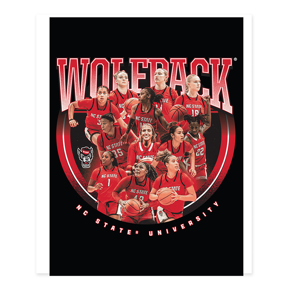NC State - NCAA Women's Basketball : - Team Collage Poster 20x24-0