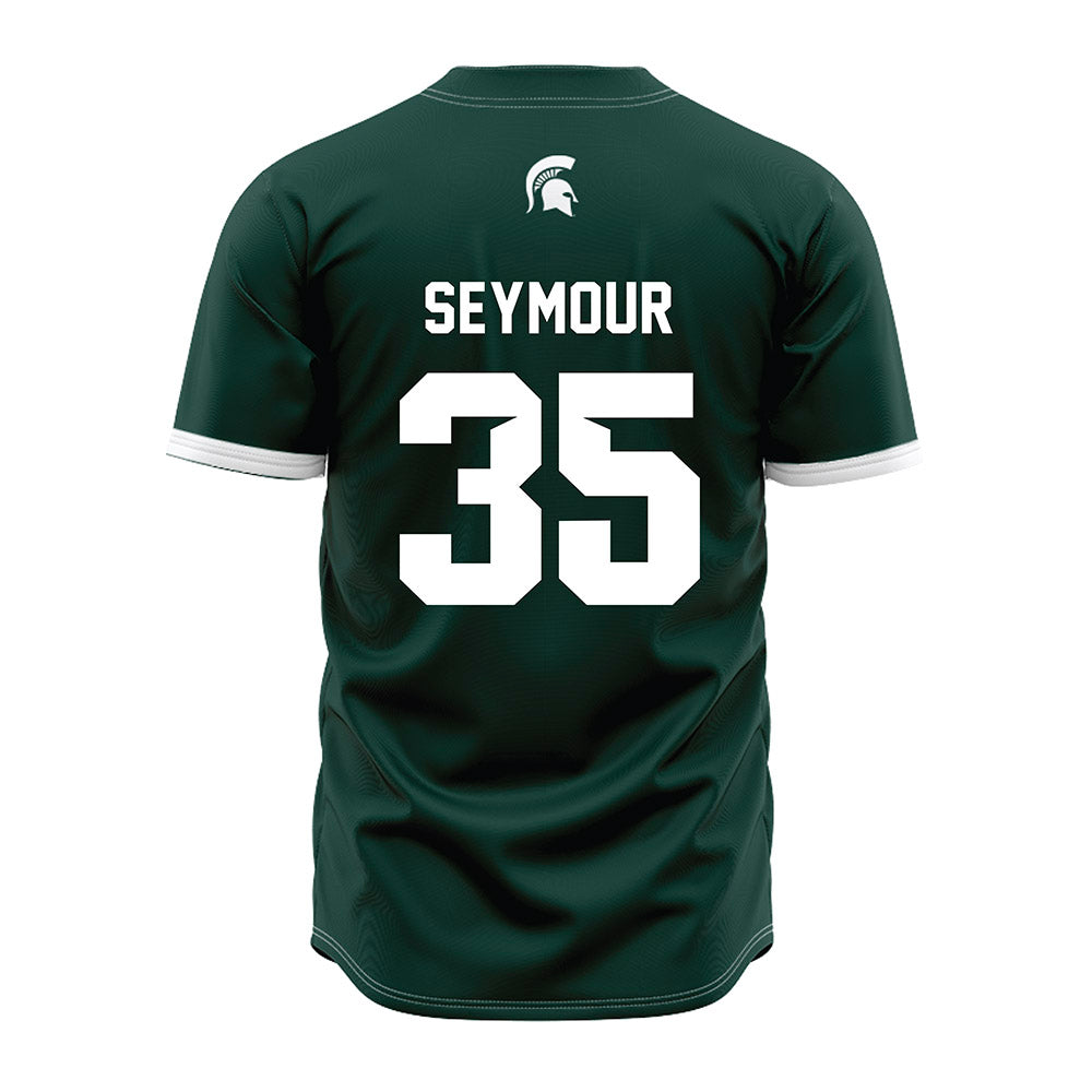 Michigan State - NCAA Baseball : Randy Seymour - Green Jersey-1