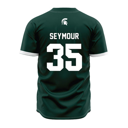 Michigan State - NCAA Baseball : Randy Seymour - Green Jersey-1