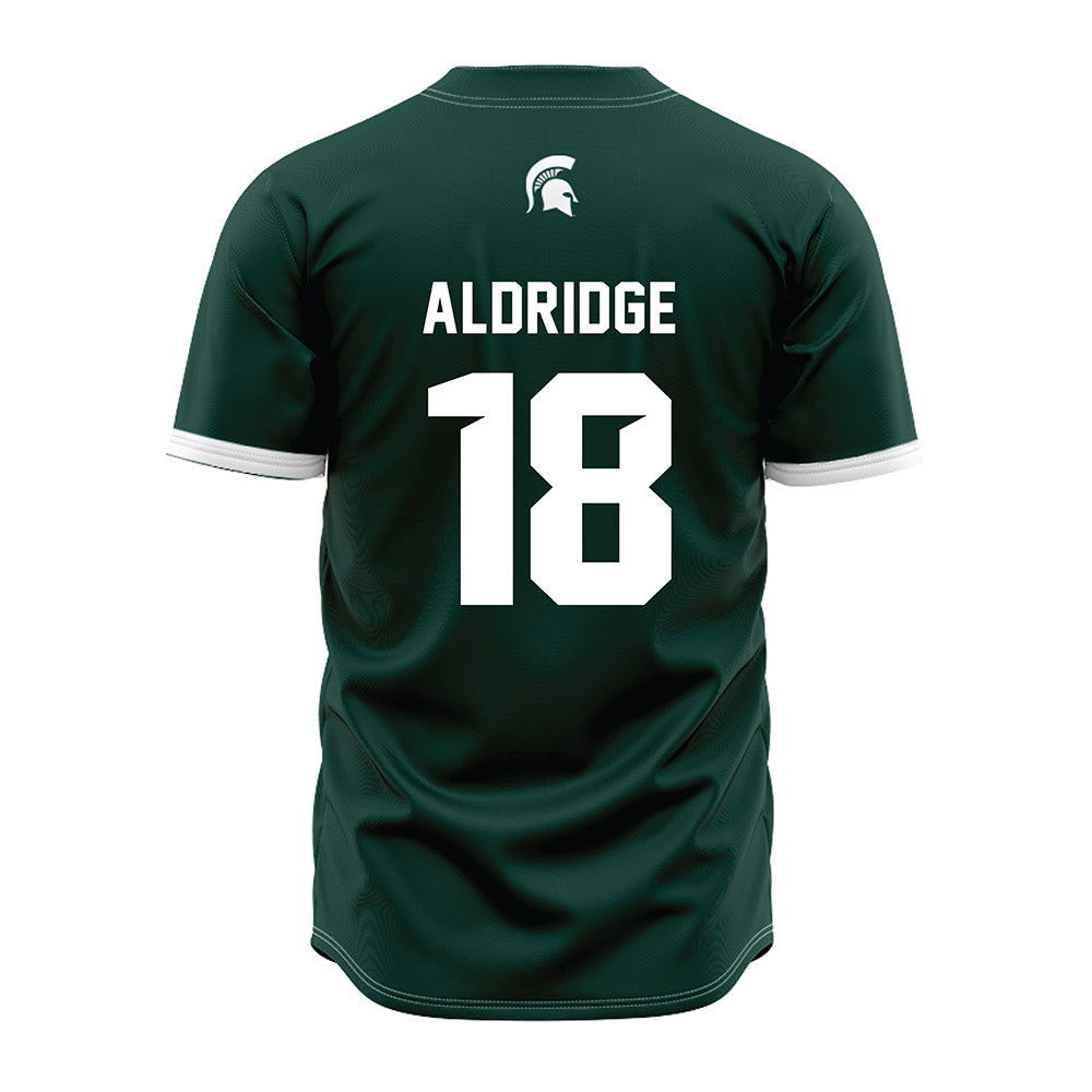 Michigan State - NCAA Baseball : Gunner Aldridge - Green Jersey
