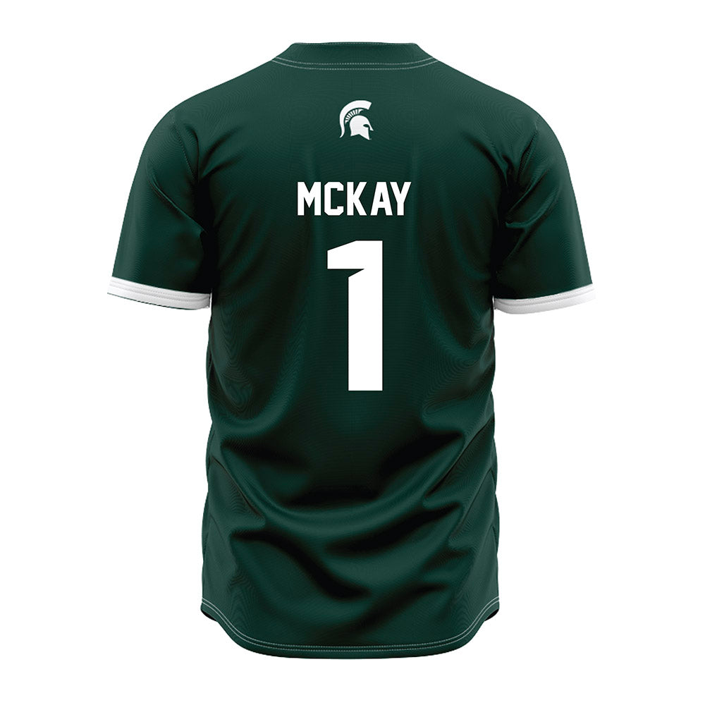Michigan State - NCAA Baseball : Ryan McKay - Green Jersey-1