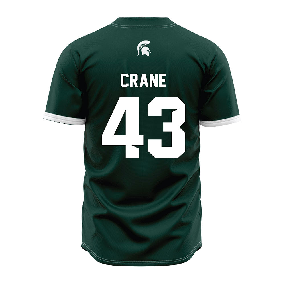 Michigan State - NCAA Baseball : Bobby Crane - Green Jersey-1