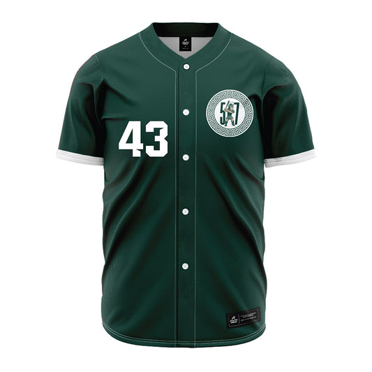 Michigan State - NCAA Baseball : Bobby Crane - Green Jersey-0