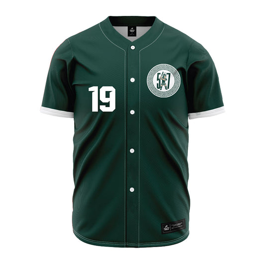 Michigan State - NCAA Baseball : Adam Broski - Green Jersey-0