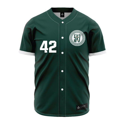 Michigan State - NCAA Baseball : Andrew Siler - Green Jersey-0